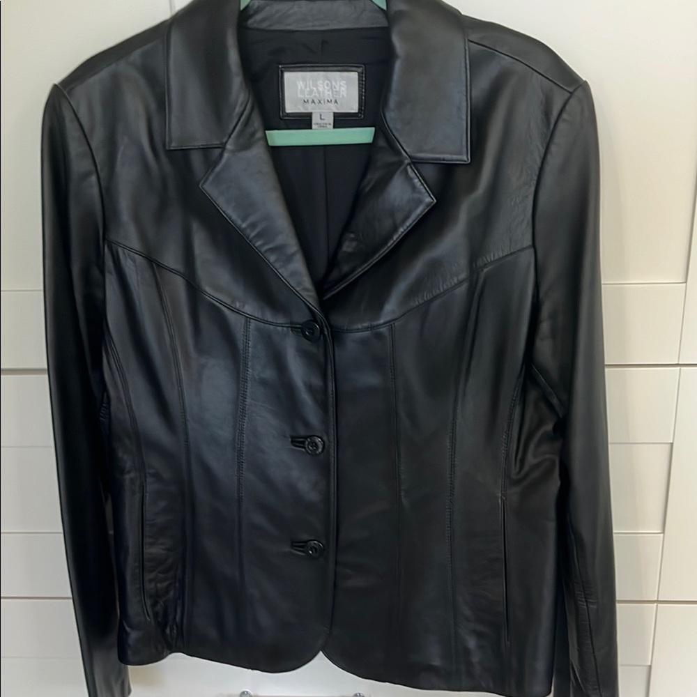 Wilsons Leather Black Classic Leather Jacket
